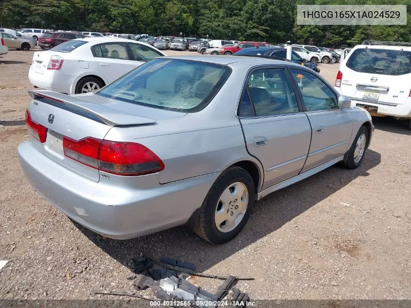 2001 Honda Accord 3.0 Ex VIN: 1HGCG165X1A024529 Lot: 40312565