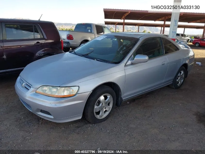 2001 Honda Accord 2.3 Ex VIN: 1HGCG32501A033130 Lot: 40327796