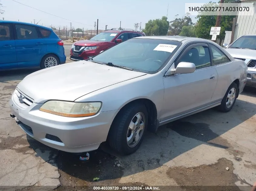 2001 Honda Accord 2.3 Ex VIN: 1HGCG32771A031070 Lot: 40339720