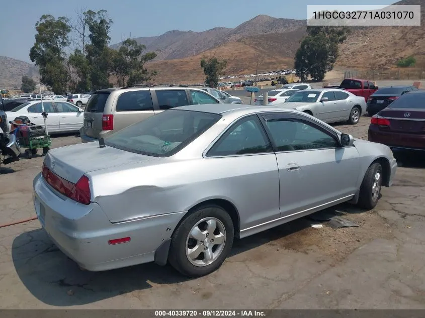 2001 Honda Accord 2.3 Ex VIN: 1HGCG32771A031070 Lot: 40339720