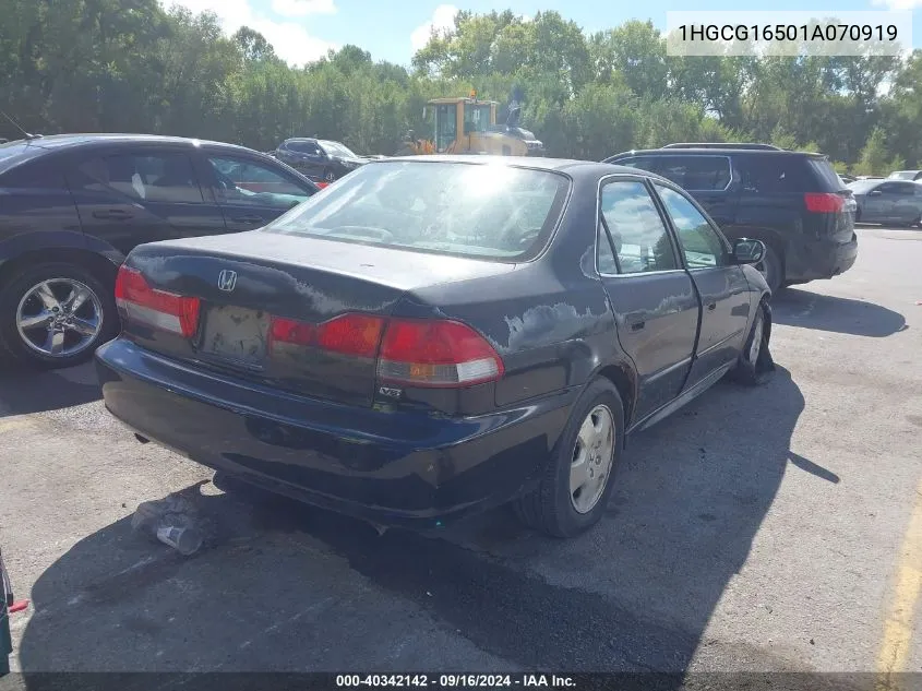 2001 Honda Accord Ex VIN: 1HGCG16501A070919 Lot: 40342142