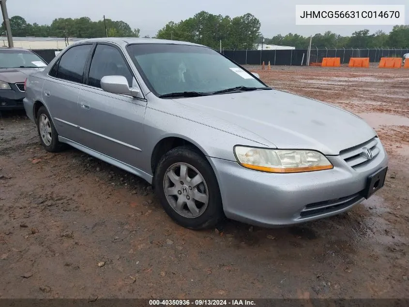 2001 Honda Accord 2.3 Ex VIN: JHMCG56631C014670 Lot: 40350936