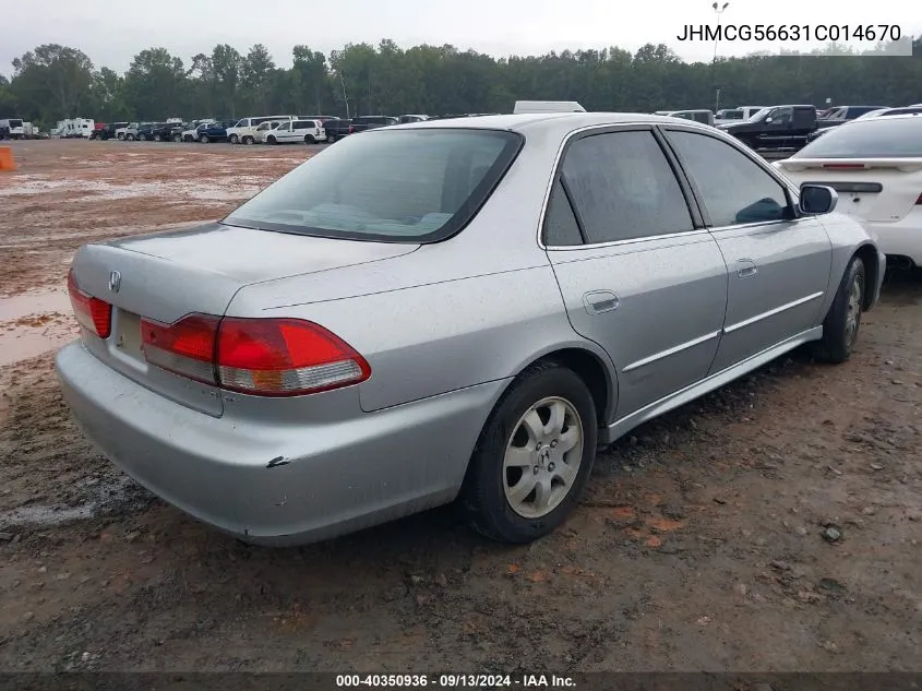 2001 Honda Accord 2.3 Ex VIN: JHMCG56631C014670 Lot: 40350936