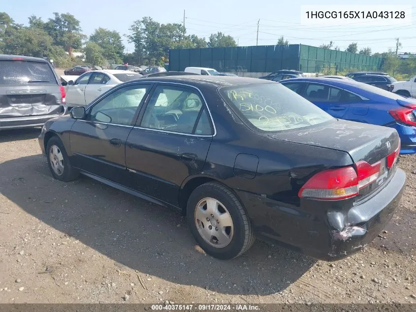 2001 Honda Accord 3.0 Ex VIN: 1HGCG165X1A043128 Lot: 40375147