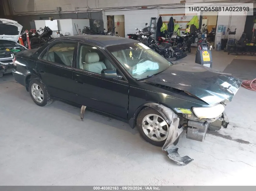 2001 Honda Accord 2.3 Ex VIN: 1HGCG65881A022898 Lot: 40382163