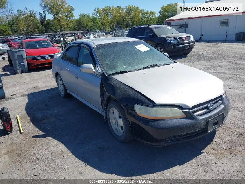 2001 Honda Accord 3.0 Ex VIN: 1HGCG165X1A005172 Lot: 40395525