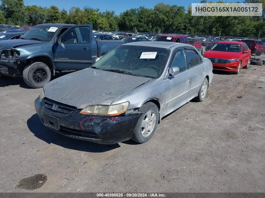 2001 Honda Accord 3.0 Ex VIN: 1HGCG165X1A005172 Lot: 40395525