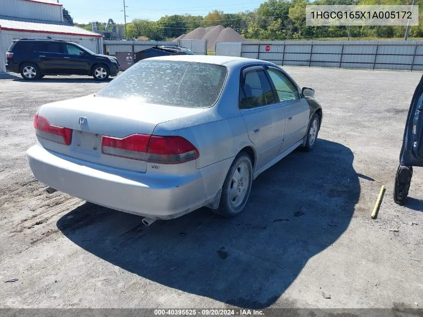 2001 Honda Accord 3.0 Ex VIN: 1HGCG165X1A005172 Lot: 40395525