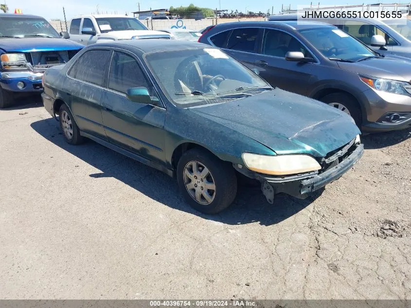 2001 Honda Accord 2.3 Lx VIN: JHMCG66551C015655 Lot: 40396754