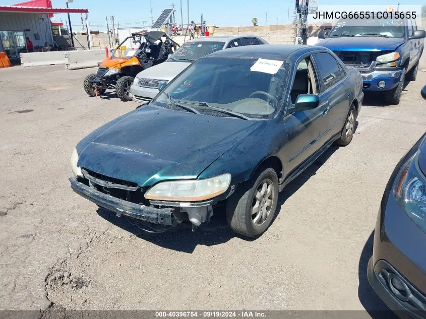 2001 Honda Accord 2.3 Lx VIN: JHMCG66551C015655 Lot: 40396754