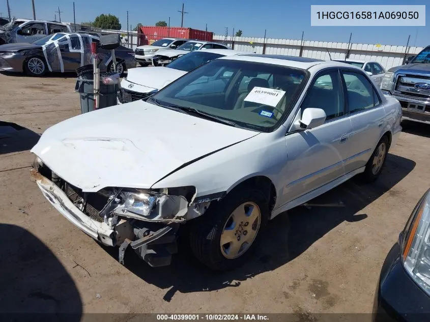 2001 Honda Accord 3.0 Ex VIN: 1HGCG16581A069050 Lot: 40399001