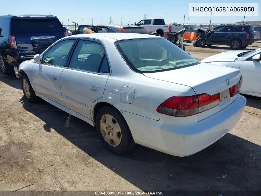 2001 Honda Accord 3.0 Ex VIN: 1HGCG16581A069050 Lot: 40399001