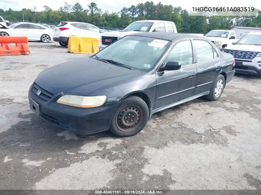 2001 Honda Accord Sdn Lx VIN: 1HGCG16461A083519 Lot: 40401191