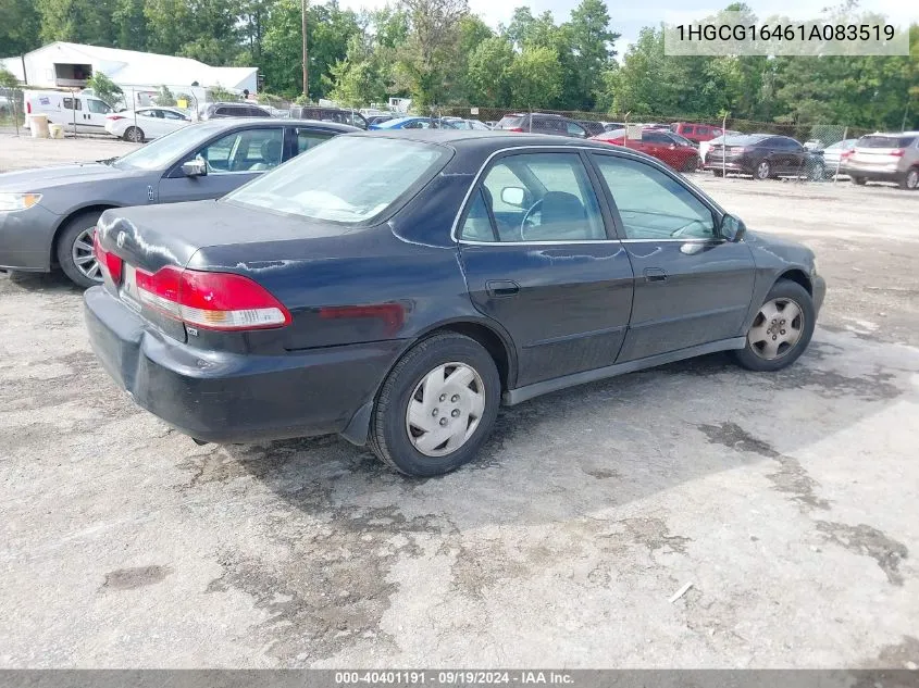 2001 Honda Accord Sdn Lx VIN: 1HGCG16461A083519 Lot: 40401191