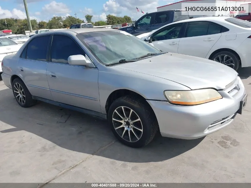 2001 Honda Accord 2.3 Lx VIN: 1HGCG66551A013001 Lot: 40401588