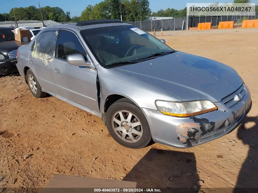 2001 Honda Accord 2.3 Ex VIN: 1HGCG566X1A048247 Lot: 40403572