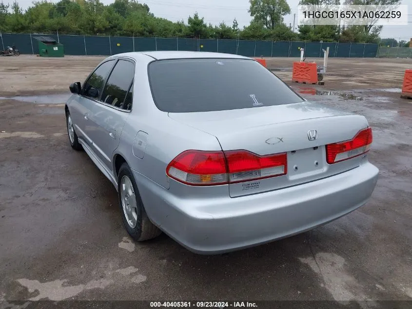 1HGCG165X1A062259 2001 Honda Accord 3.0 Ex