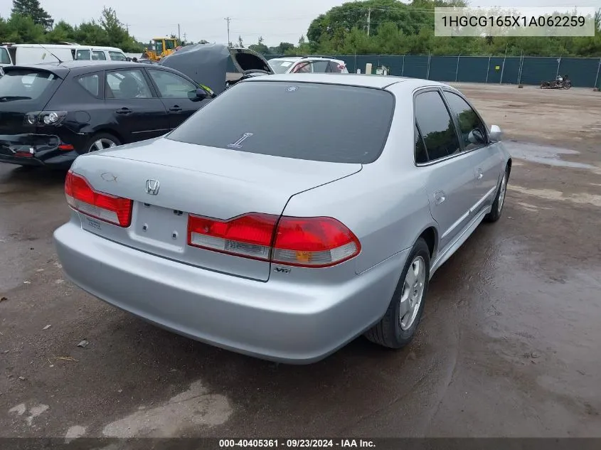 2001 Honda Accord 3.0 Ex VIN: 1HGCG165X1A062259 Lot: 40405361