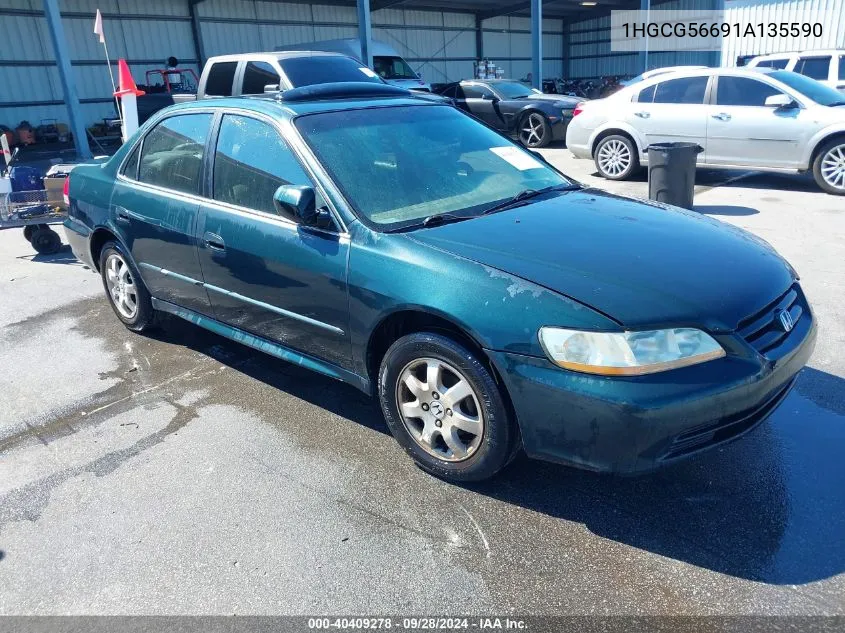 1HGCG56691A135590 2001 Honda Accord 2.3 Ex