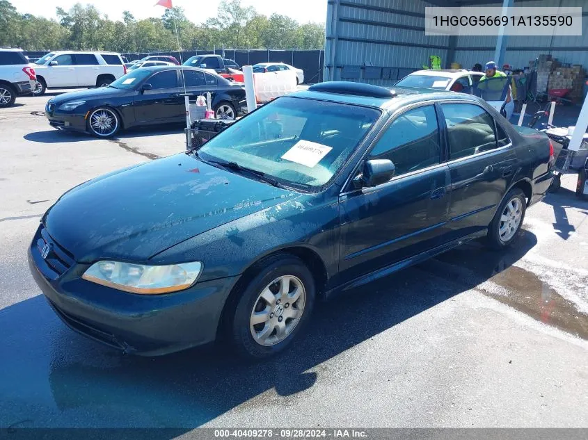 1HGCG56691A135590 2001 Honda Accord 2.3 Ex