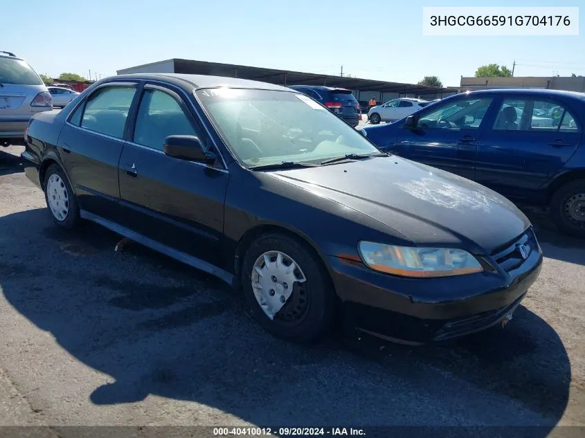 2001 Honda Accord 2.3 Lx VIN: 3HGCG66591G704176 Lot: 40410012