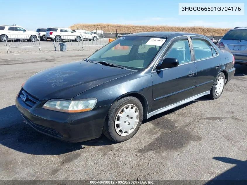 2001 Honda Accord 2.3 Lx VIN: 3HGCG66591G704176 Lot: 40410012