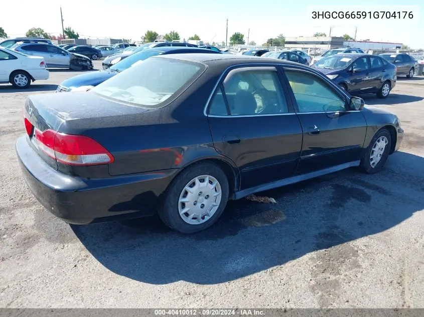 2001 Honda Accord 2.3 Lx VIN: 3HGCG66591G704176 Lot: 40410012