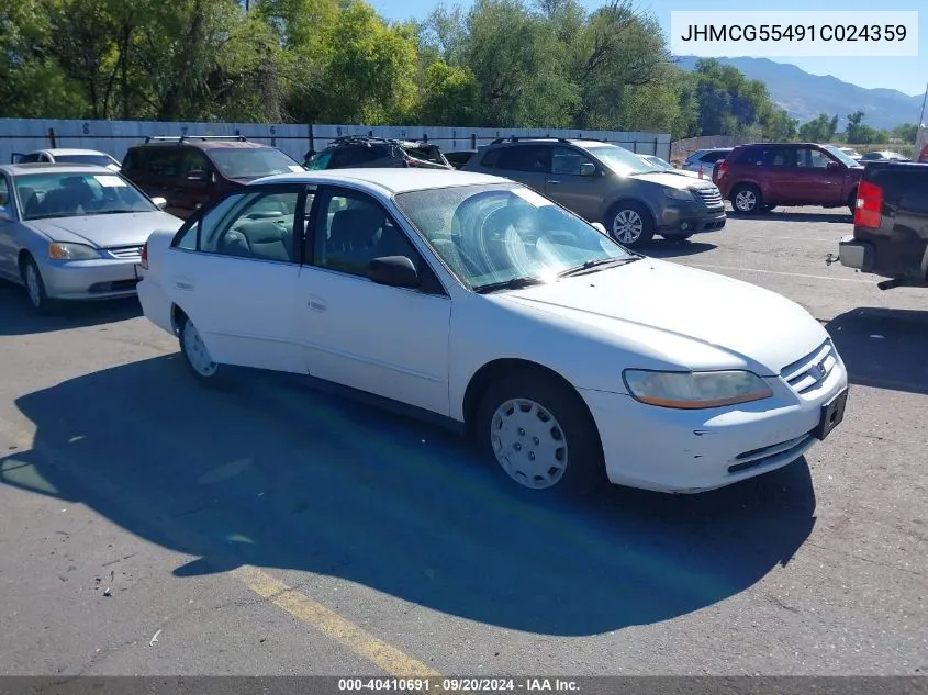 2001 Honda Accord Sdn Lx VIN: JHMCG55491C024359 Lot: 40410691