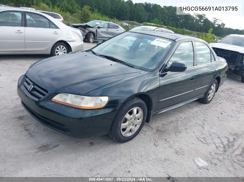 1HGCG56691A013795 2001 Honda Accord 2.3 Ex