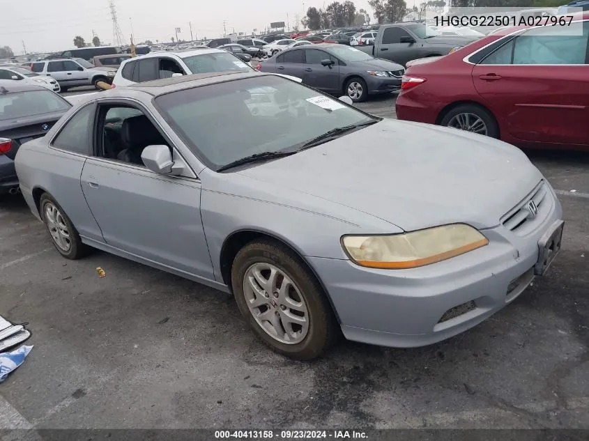 1HGCG22501A027967 2001 Honda Accord 3.0 Ex