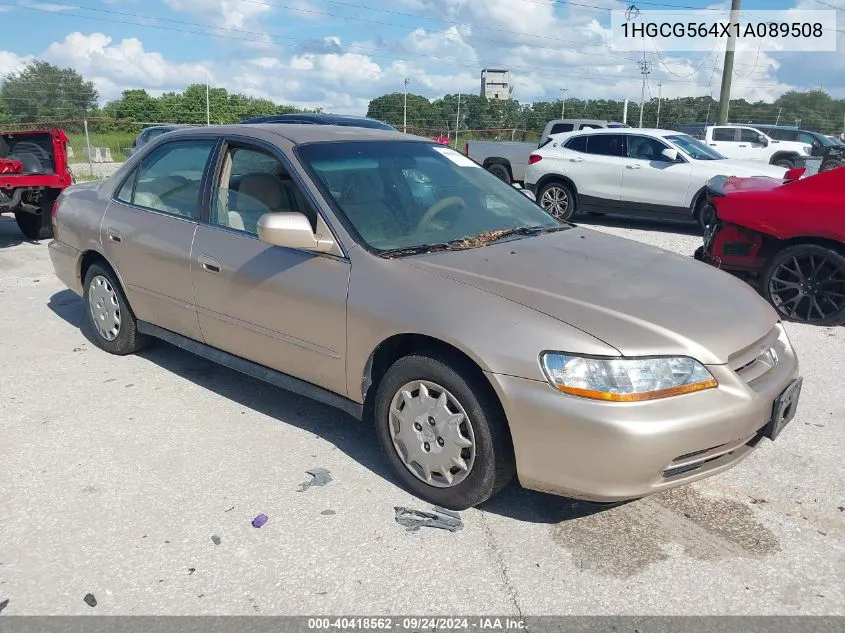 2001 Honda Accord 2.3 Lx VIN: 1HGCG564X1A089508 Lot: 40418562