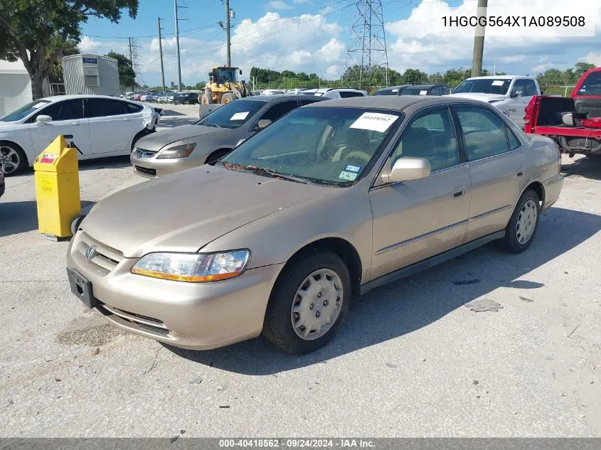 2001 Honda Accord 2.3 Lx VIN: 1HGCG564X1A089508 Lot: 40418562