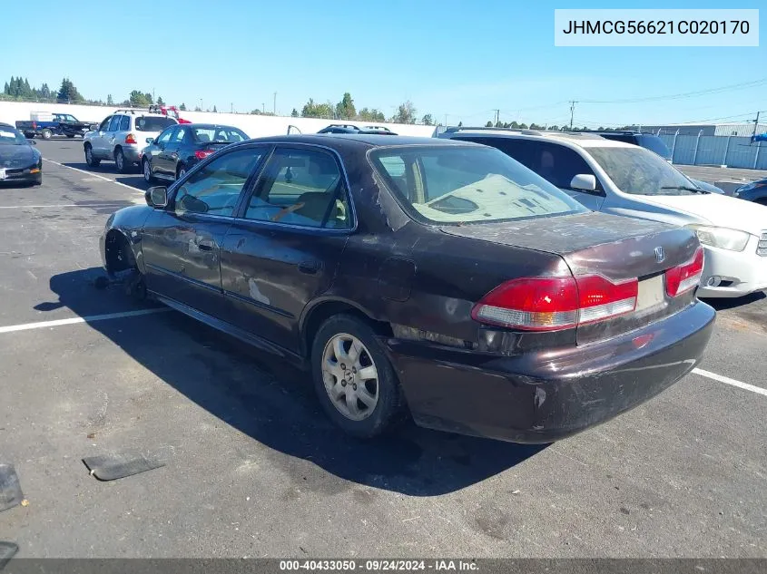 JHMCG56621C020170 2001 Honda Accord 2.3 Ex