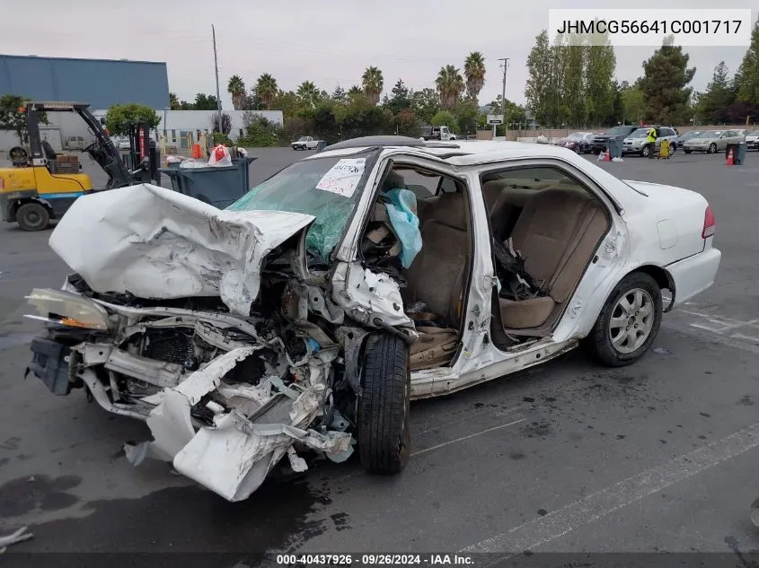 JHMCG56641C001717 2001 Honda Accord 2.3 Ex