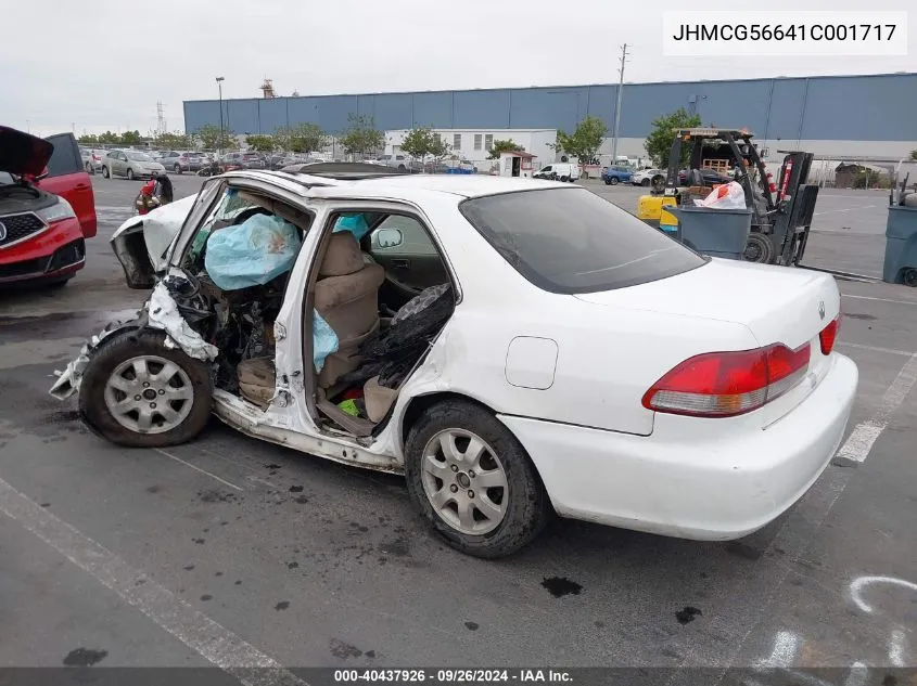 2001 Honda Accord 2.3 Ex VIN: JHMCG56641C001717 Lot: 40437926