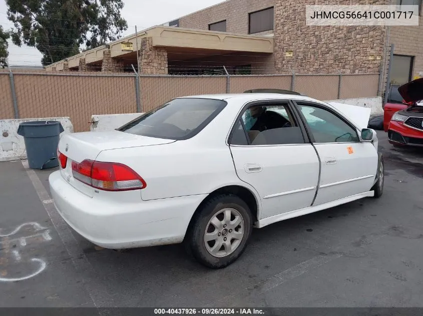 2001 Honda Accord 2.3 Ex VIN: JHMCG56641C001717 Lot: 40437926