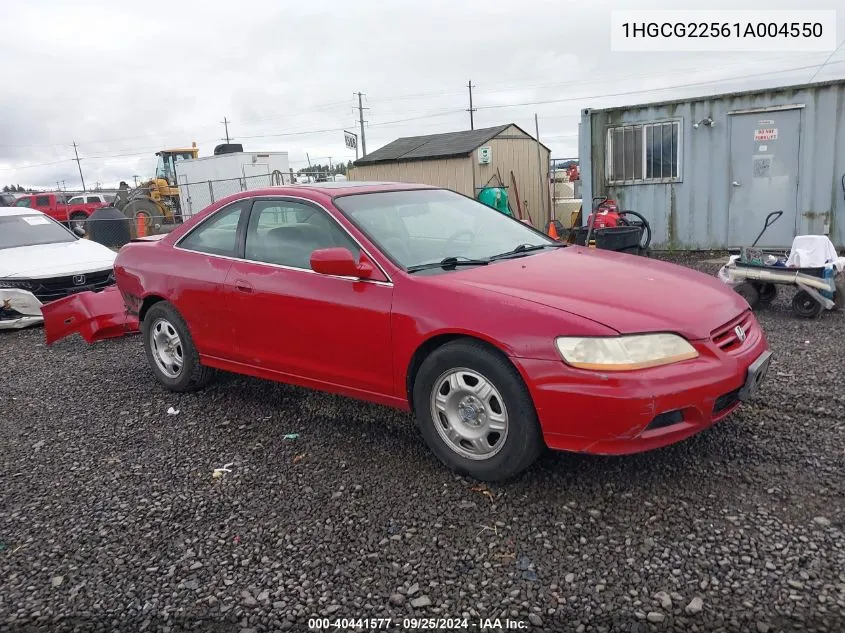 2001 Honda Accord 3.0 Ex VIN: 1HGCG22561A004550 Lot: 40441577