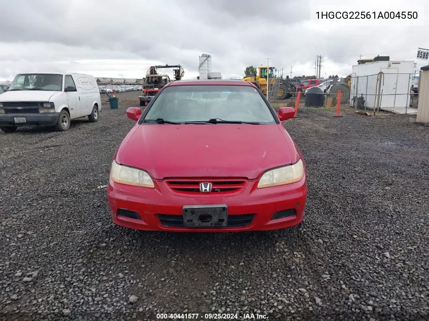 1HGCG22561A004550 2001 Honda Accord 3.0 Ex