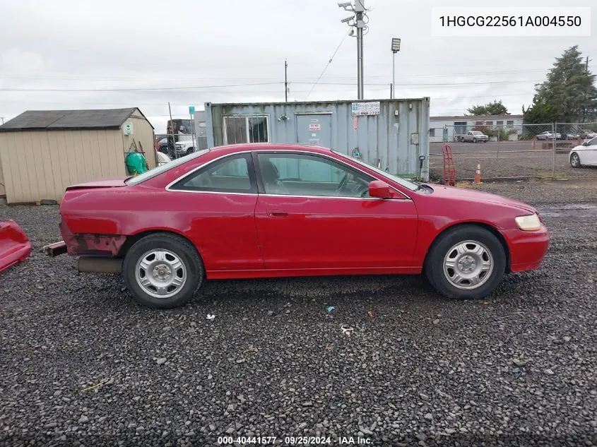 2001 Honda Accord 3.0 Ex VIN: 1HGCG22561A004550 Lot: 40441577