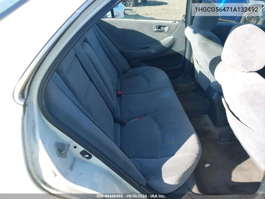 1HGCG56471A132492 2001 Honda Accord 2.3 Lx