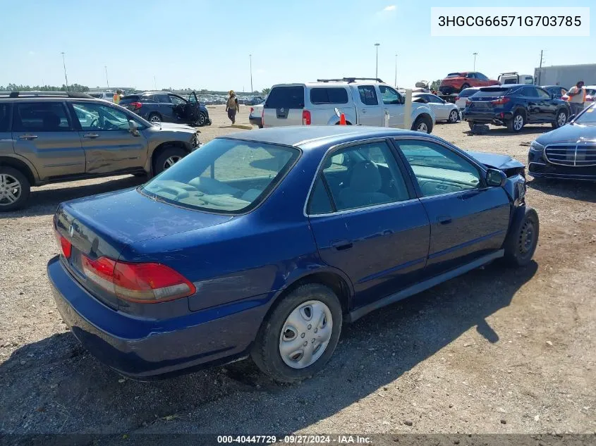 2001 Honda Accord 2.3 Lx VIN: 3HGCG66571G703785 Lot: 40447729