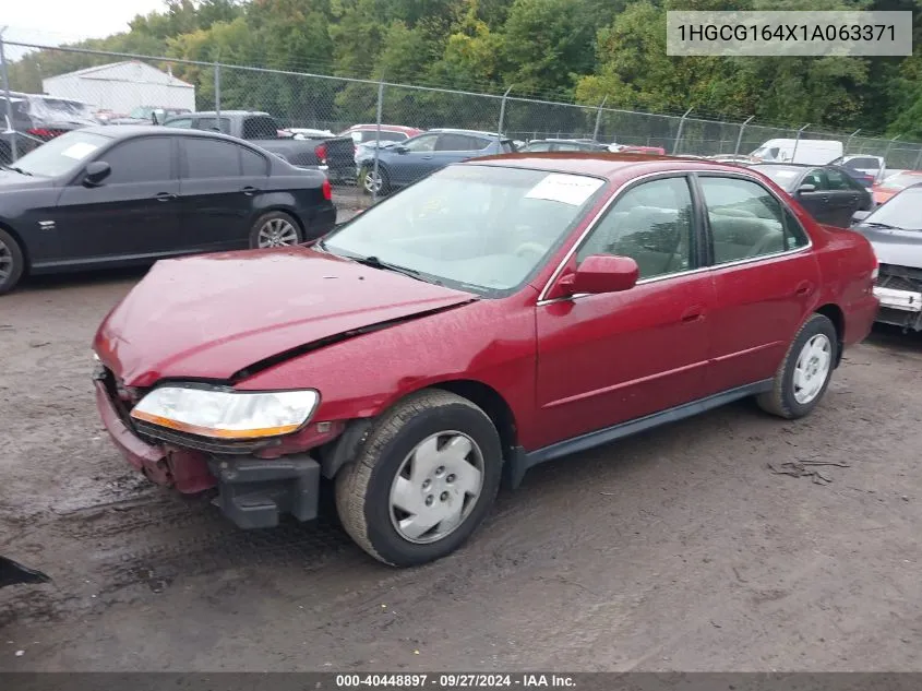 2001 Honda Accord 3.0 Lx VIN: 1HGCG164X1A063371 Lot: 40448897