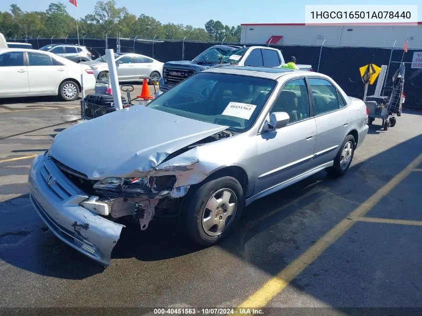 2001 Honda Accord 3.0 Ex VIN: 1HGCG16501A078440 Lot: 40451563