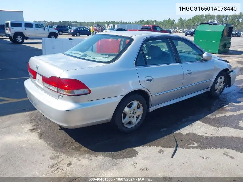 2001 Honda Accord 3.0 Ex VIN: 1HGCG16501A078440 Lot: 40451563