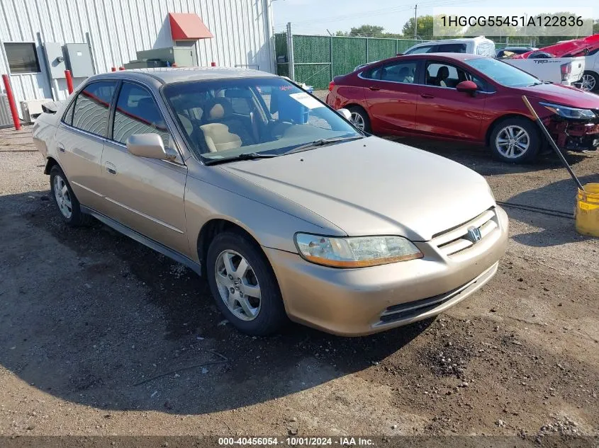 2001 Honda Accord 2.3 Lx VIN: 1HGCG55451A122836 Lot: 40456054