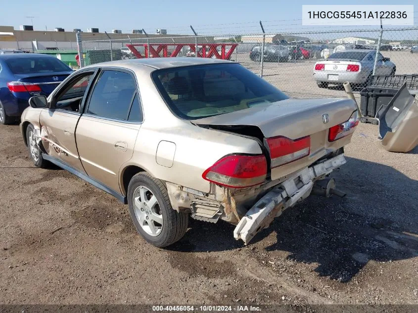 2001 Honda Accord 2.3 Lx VIN: 1HGCG55451A122836 Lot: 40456054