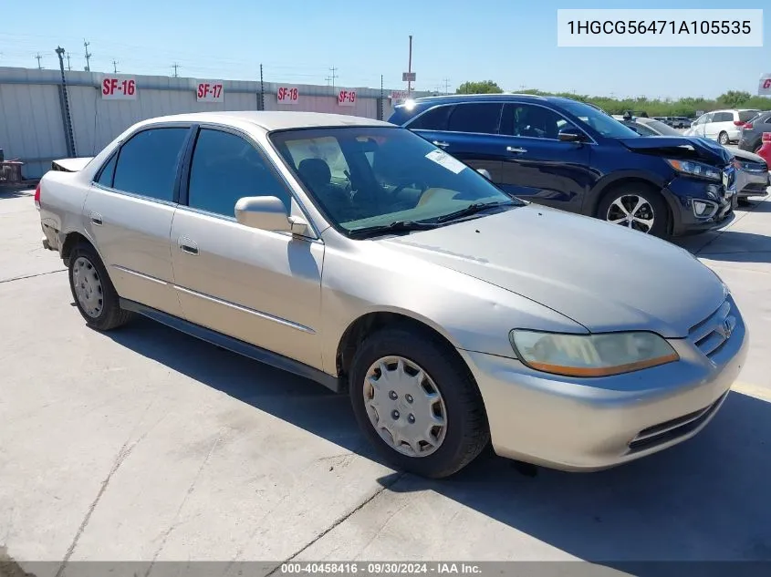 2001 Honda Accord 2.3 Lx VIN: 1HGCG56471A105535 Lot: 40458416