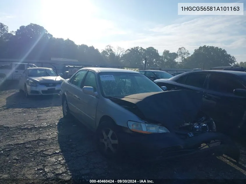 2001 Honda Accord 2.3 Lx VIN: 1HGCG56581A101163 Lot: 40460424