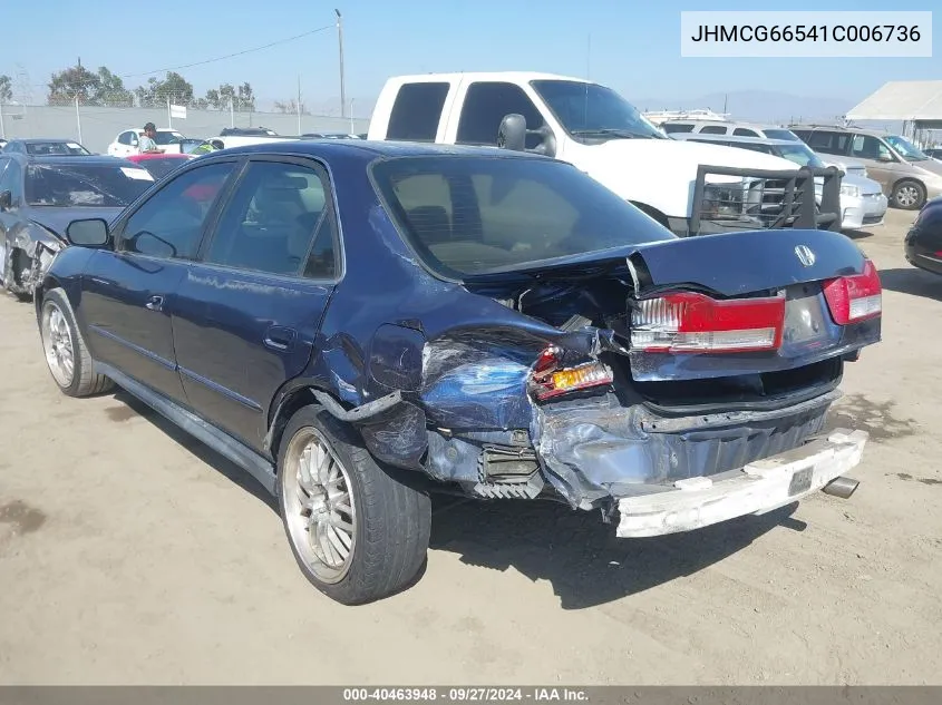 2001 Honda Accord 2.3 Lx VIN: JHMCG66541C006736 Lot: 40463948