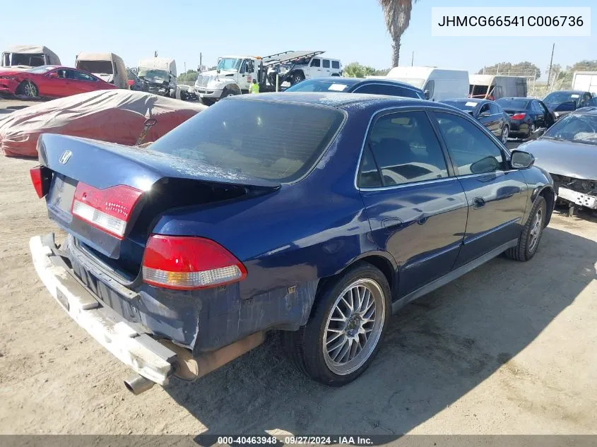 2001 Honda Accord 2.3 Lx VIN: JHMCG66541C006736 Lot: 40463948